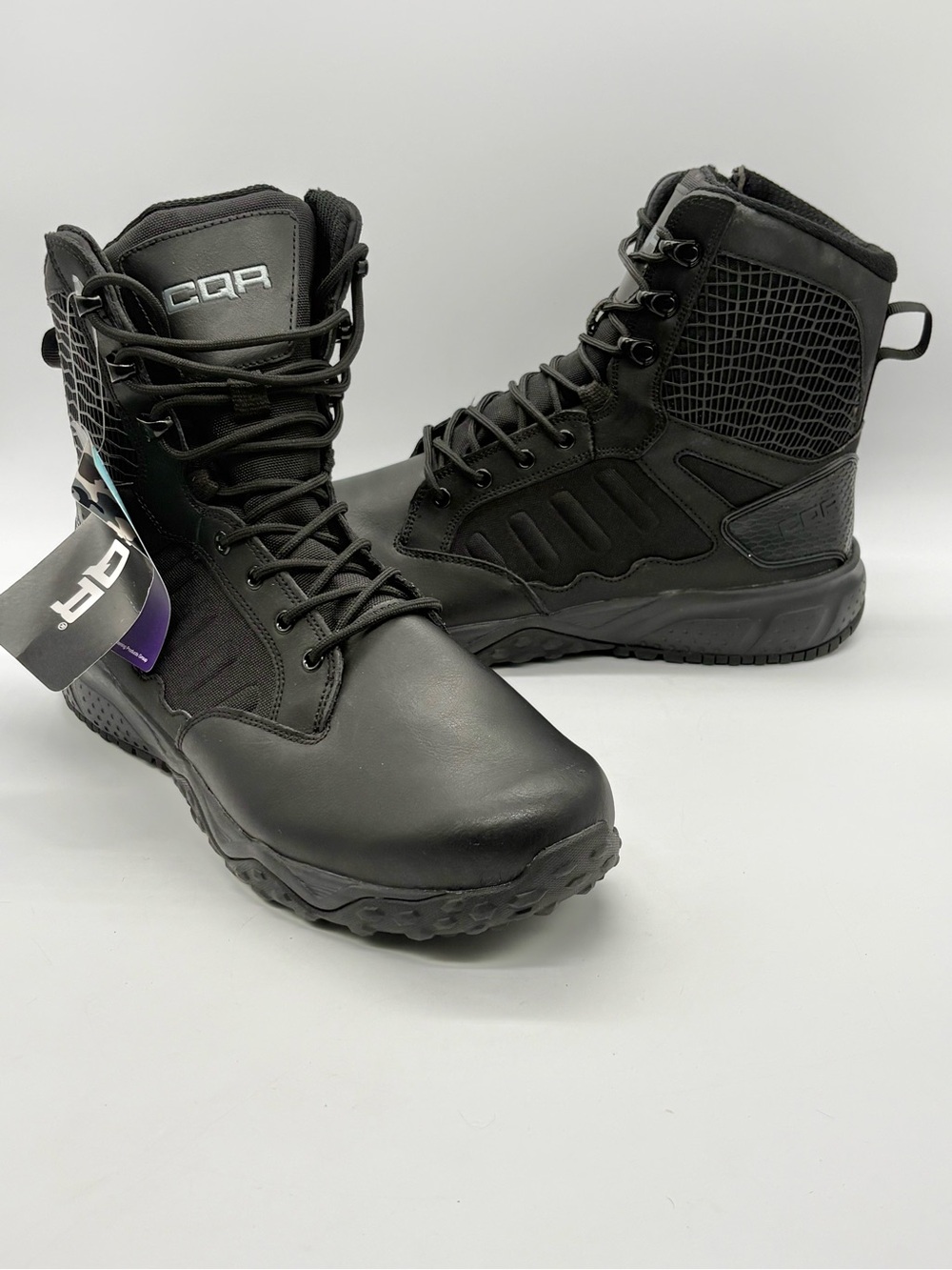 CQR Men’s Tactical Combat Boots Black Size 11 CQ-BZ305 New With Tags